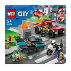 LEGO City Fire Soccorso Antincendio e Inseguimento della Polizia,60319