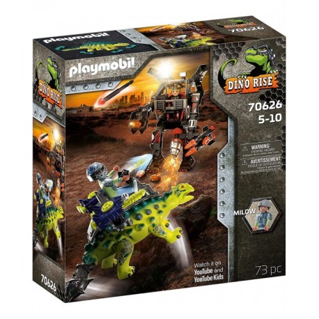 Playmobil Dino Rise Anchilosauro Difesa Del Guerriero 70626