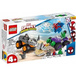 LEGO Marvel Spidey e i Suoi Fantastici Amici Resa dei Conti tra Hulk e Rhino, Monster Truck, Giocattolo per Bambini 4+