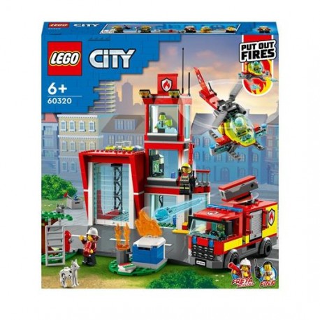 LEGO City Fire Caserma dei Pompieri con Garage 60320